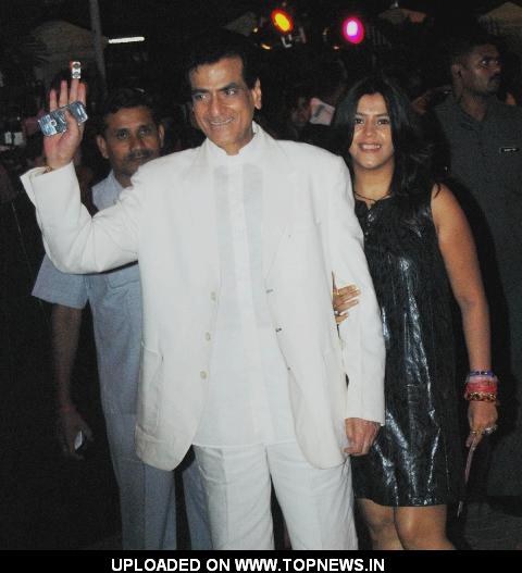 Jitendra and Ekta Kapoor at Premiere of Dabangg